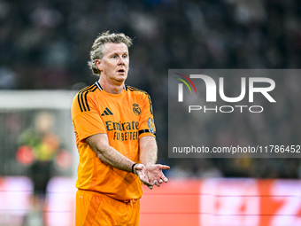 Real Madrid CF legend player Steve McManaman participates in the match between Ajax Legends and Real Madrid Legends at the Johan Cruijff Are...