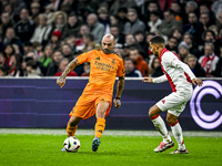 Real Madrid CF legend Raul Bravo and AFC Ajax Amsterdam legend Ricardo van Rhijn participate in the match between Ajax Legends and Real Madr...