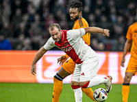 AFC Ajax Amsterdam legend Rafael van der Vaart and Real Madrid CF legend Javier Balbao participate in the match between Ajax Legends and Rea...