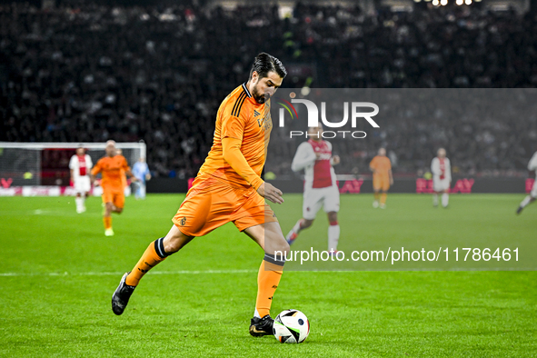 Real Madrid CF legend player Ruben de la Red participates in the match between Ajax Legends and Real Madrid Legends at the Johan Cruijff Are...