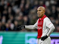 AFC Ajax Amsterdam legend Simon Tahamata participates in the match between Ajax Legends and Real Madrid Legends at the Johan Cruijff ArenA f...