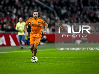 Real Madrid CF legend player Antonio Nunez participates in the match between Ajax Legends and Real Madrid Legends at the Johan Cruijff ArenA...