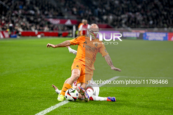 Real Madrid CF legend player Pedro Munitis participates in the match between Ajax Legends and Real Madrid Legends at the Johan Cruijff ArenA...