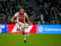 AFC Ajax Amsterdam legend Gerald Vanenburg participates in the match between Ajax Legends and Real Madrid Legends at the Johan Cruijff ArenA...