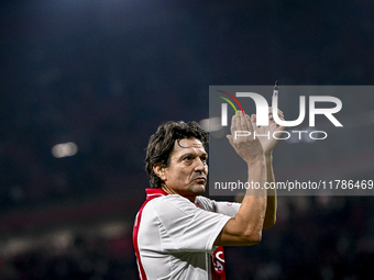 AFC Ajax Amsterdam legend Jari Litmanen participates in the match between Ajax Legends and Real Madrid Legends at the Johan Cruijff ArenA fo...