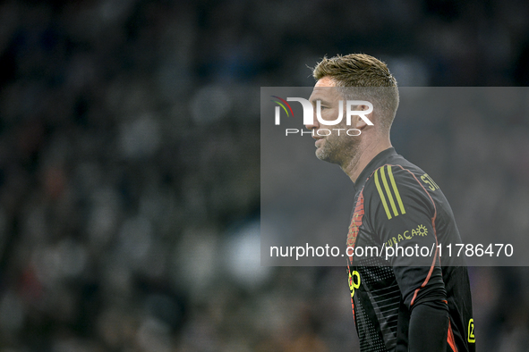 AFC Ajax Amsterdam legend goalkeeper Maarten Stekelenburg participates in the match between Ajax Legends and Real Madrid Legends at the Joha...