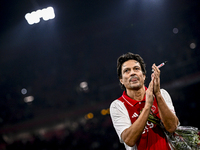 AFC Ajax Amsterdam legend Jari Litmanen participates in the match between Ajax Legends and Real Madrid Legends at the Johan Cruijff ArenA fo...