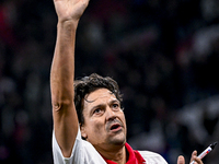 AFC Ajax Amsterdam legend Jari Litmanen participates in the match between Ajax Legends and Real Madrid Legends at the Johan Cruijff ArenA fo...