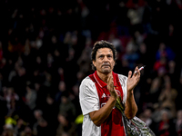 AFC Ajax Amsterdam legend Jari Litmanen participates in the match between Ajax Legends and Real Madrid Legends at the Johan Cruijff ArenA fo...