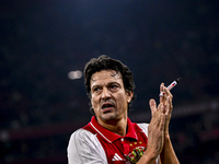 AFC Ajax Amsterdam legend Jari Litmanen participates in the match between Ajax Legends and Real Madrid Legends at the Johan Cruijff ArenA fo...