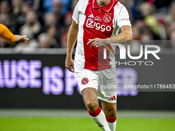 AFC Ajax Amsterdam legend player Dick Schoenaker participates in the match between Ajax Legends and Real Madrid Legends at the Johan Cruijff...