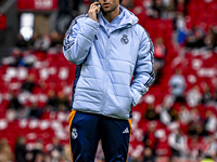 Real Madrid CF legend Esteban Granero participates in the match between Ajax Legends and Real Madrid Legends at the Johan Cruijff ArenA for...