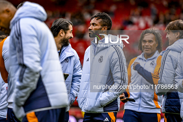 Real Madrid CF legend player Javier Balbao participates in the match between Ajax Legends and Real Madrid Legends at the Johan Cruijff ArenA...