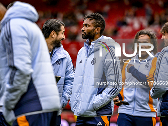 Real Madrid CF legend player Javier Balbao participates in the match between Ajax Legends and Real Madrid Legends at the Johan Cruijff ArenA...