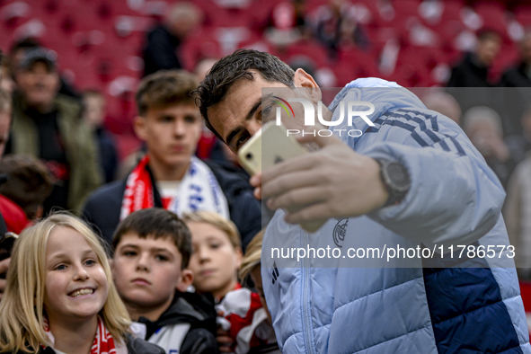 Real Madrid CF legend goalkeeper Iker Casillas participates in the match between Ajax Legends and Real Madrid Legends at the Johan Cruijff A...