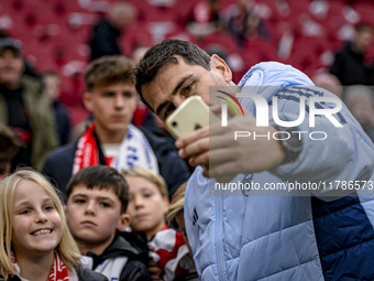 Real Madrid CF legend goalkeeper Iker Casillas participates in the match between Ajax Legends and Real Madrid Legends at the Johan Cruijff A...