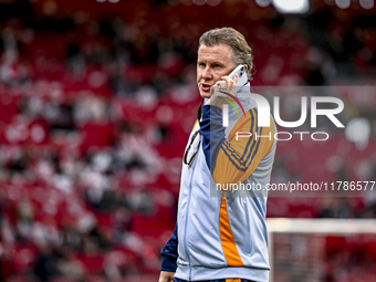 Real Madrid CF legend Steve McManaman participates in the match between Ajax Legends and Real Madrid Legends at the Johan Cruijff ArenA for...