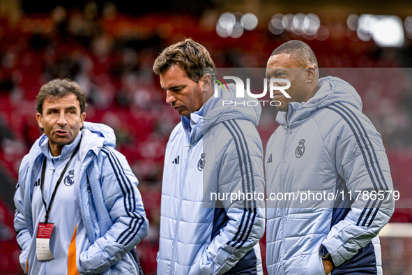 Real Madrid CF legend player Luis Milla participates in the match between Ajax Legends and Real Madrid Legends at the Johan Cruijff ArenA fo...