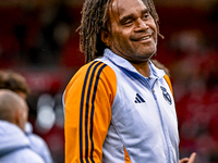 Real Madrid CF legend Christian Karembeu participates in the match between Ajax Legends and Real Madrid Legends at the Johan Cruijff ArenA f...