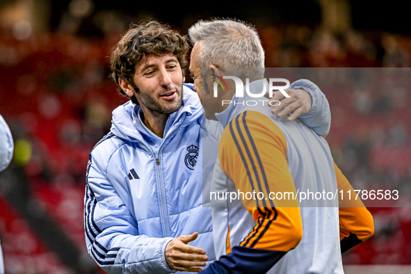 Real Madrid CF legend Esteban Granero participates in the match between Ajax Legends and Real Madrid Legends at the Johan Cruijff ArenA for...