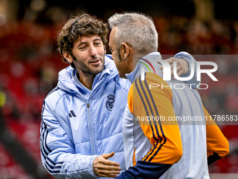 Real Madrid CF legend Esteban Granero participates in the match between Ajax Legends and Real Madrid Legends at the Johan Cruijff ArenA for...