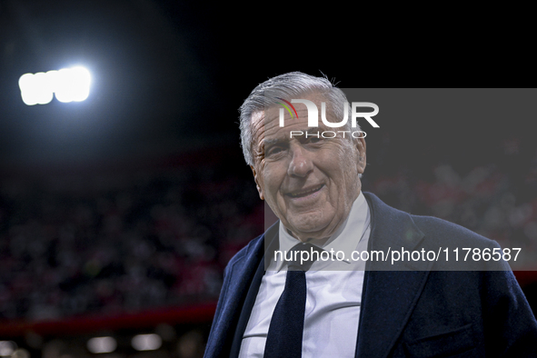 AFC Ajax Amsterdam legend and assistant trainer Sjaak Swart participates during the match between Ajax Legends and Real Madrid Legends at th...