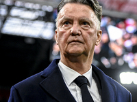 AFC Ajax Amsterdam legend trainer Louis van Gaal participates during the match between Ajax Legends and Real Madrid Legends at the Johan Cru...