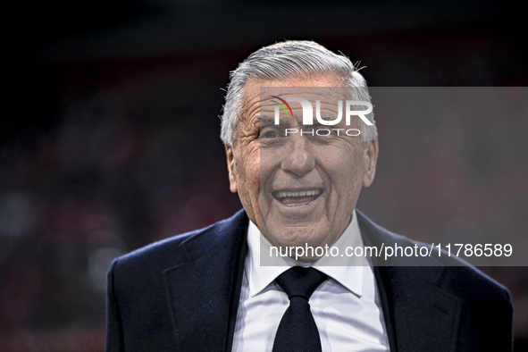 AFC Ajax Amsterdam legend and assistant trainer Sjaak Swart participates during the match between Ajax Legends and Real Madrid Legends at th...