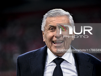 AFC Ajax Amsterdam legend and assistant trainer Sjaak Swart participates during the match between Ajax Legends and Real Madrid Legends at th...