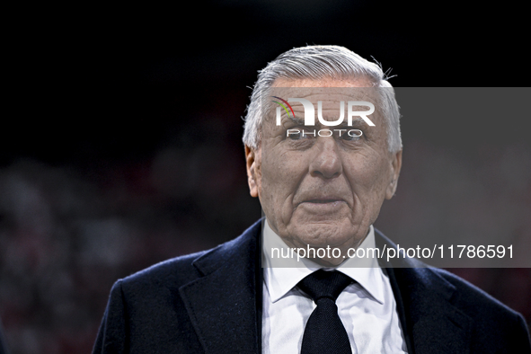 AFC Ajax Amsterdam legend and assistant trainer Sjaak Swart participates during the match between Ajax Legends and Real Madrid Legends at th...