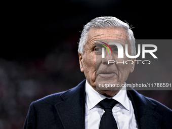 AFC Ajax Amsterdam legend and assistant trainer Sjaak Swart participates during the match between Ajax Legends and Real Madrid Legends at th...