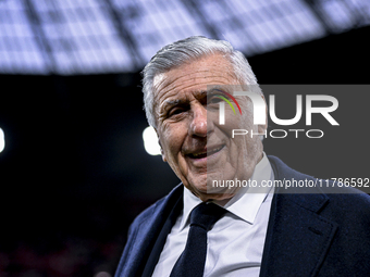 AFC Ajax Amsterdam legend and assistant trainer Sjaak Swart participates during the match between Ajax Legends and Real Madrid Legends at th...