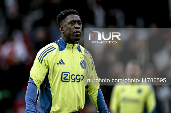 AFC Ajax Amsterdam legend Clarence Seedorf participates in the match between Ajax Legends and Real Madrid Legends at the Johan Cruijff ArenA...