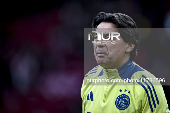 AFC Ajax Amsterdam legend Sonny Silooy participates in the match between Ajax Legends and Real Madrid Legends at the Johan Cruijff ArenA for...