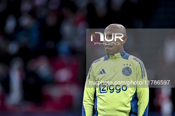 AFC Ajax Amsterdam legend Simon Tahamata participates in the match between Ajax Legends and Real Madrid Legends at the Johan Cruijff ArenA f...