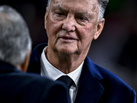 AFC Ajax Amsterdam legend trainer Louis van Gaal participates during the match between Ajax Legends and Real Madrid Legends at the Johan Cru...