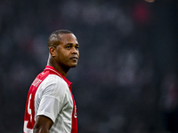 AFC Ajax Amsterdam legend Patrick Kluivert participates in the match between Ajax Legends and Real Madrid Legends at the Johan Cruijff ArenA...