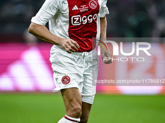 AFC Ajax Amsterdam legend Jari Litmanen participates in the match between Ajax Legends and Real Madrid Legends at the Johan Cruijff ArenA fo...