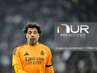 Real Madrid CF legend Ivan Campo participates in the match between Ajax Legends and Real Madrid Legends at the Johan Cruijff ArenA for the D...