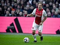 AFC Ajax Amsterdam legend Ronald de Boer participates in the match between Ajax Legends and Real Madrid Legends at the Johan Cruijff ArenA f...