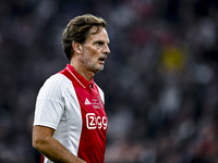 AFC Ajax Amsterdam legend Ronald de Boer participates in the match between Ajax Legends and Real Madrid Legends at the Johan Cruijff ArenA f...