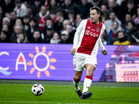 AFC Ajax Amsterdam legend Michel Kreek participates in the match between Ajax Legends and Real Madrid Legends at the Johan Cruijff ArenA for...