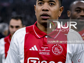 AFC Ajax Amsterdam legend Urby Emanuelson participates in the match between Ajax Legends and Real Madrid Legends at the Johan Cruijff ArenA...