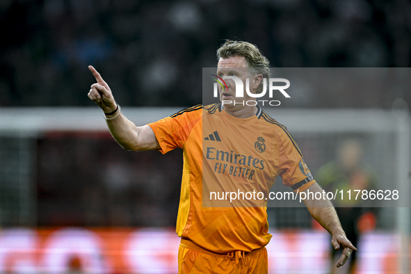 Real Madrid CF legend player Steve McManaman participates in the match between Ajax Legends and Real Madrid Legends at the Johan Cruijff Are...