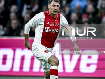 AFC Ajax Amsterdam legend Shota Arveladze participates in the match between Ajax Legends and Real Madrid Legends at the Johan Cruijff ArenA...