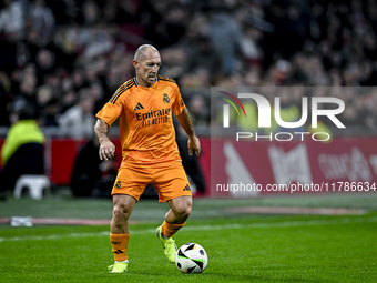 Real Madrid CF legend player Pedro Munitis participates in the match between Ajax Legends and Real Madrid Legends at the Johan Cruijff ArenA...