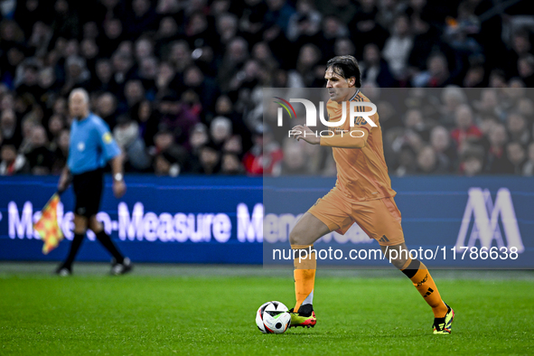 Real Madrid CF legend Fernando Morientes participates in the match between Ajax Legends and Real Madrid Legends at the Johan Cruijff ArenA f...