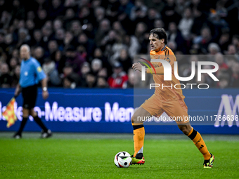 Real Madrid CF legend Fernando Morientes participates in the match between Ajax Legends and Real Madrid Legends at the Johan Cruijff ArenA f...