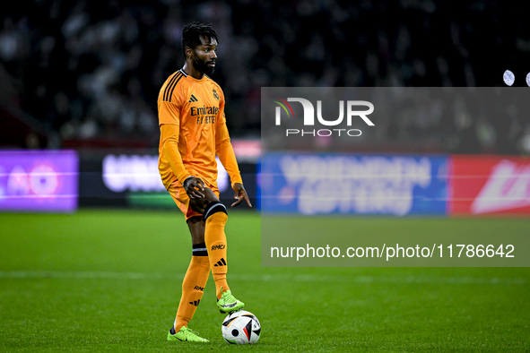 Real Madrid CF legend player Javier Balbao participates in the match between Ajax Legends and Real Madrid Legends at the Johan Cruijff ArenA...