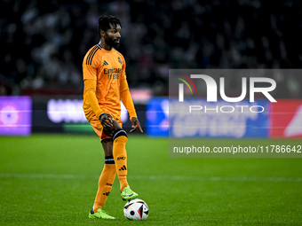 Real Madrid CF legend player Javier Balbao participates in the match between Ajax Legends and Real Madrid Legends at the Johan Cruijff ArenA...